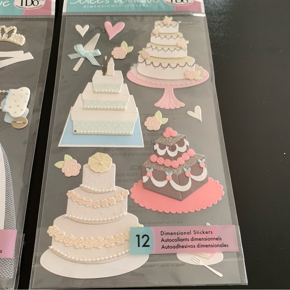Jolee’s Boutique Scrapbook wedding theme 3D stickers - Picture 10 of 10
